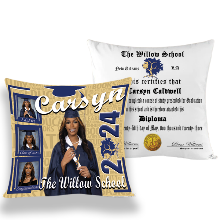 Personalized graduation pillow best sale