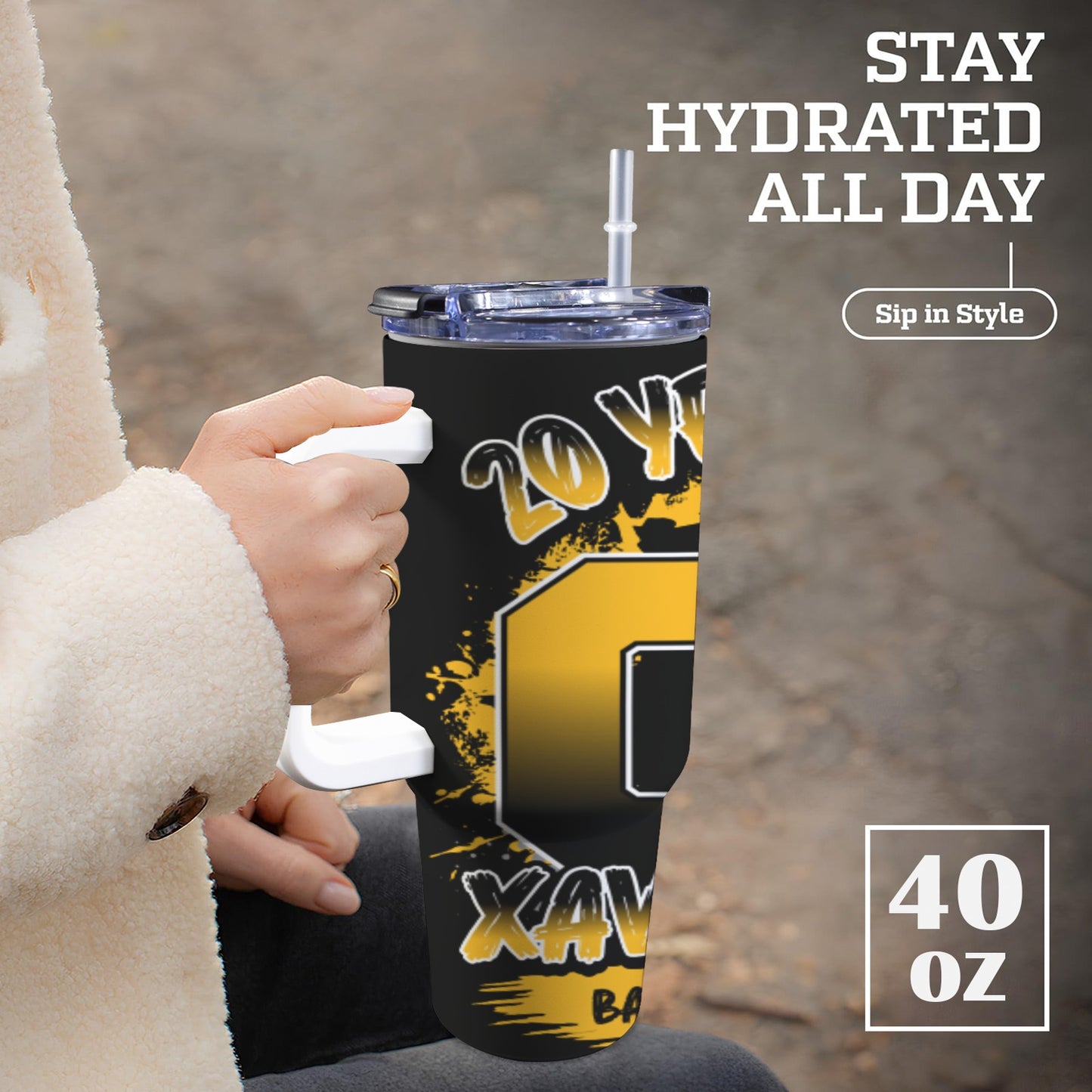 40oz Tumbler with Handle