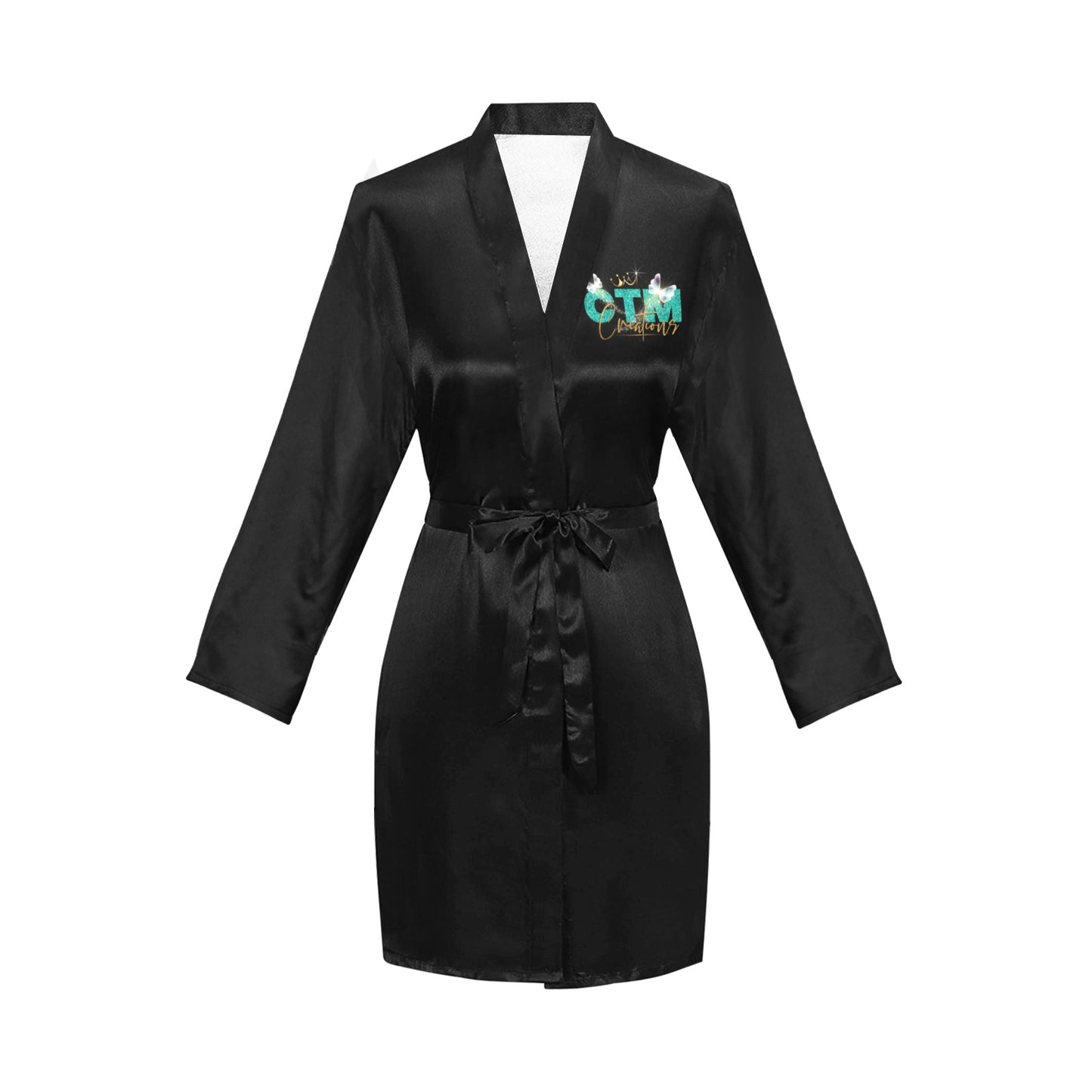 Customize Women's Long Sleeve Belted Night Robe